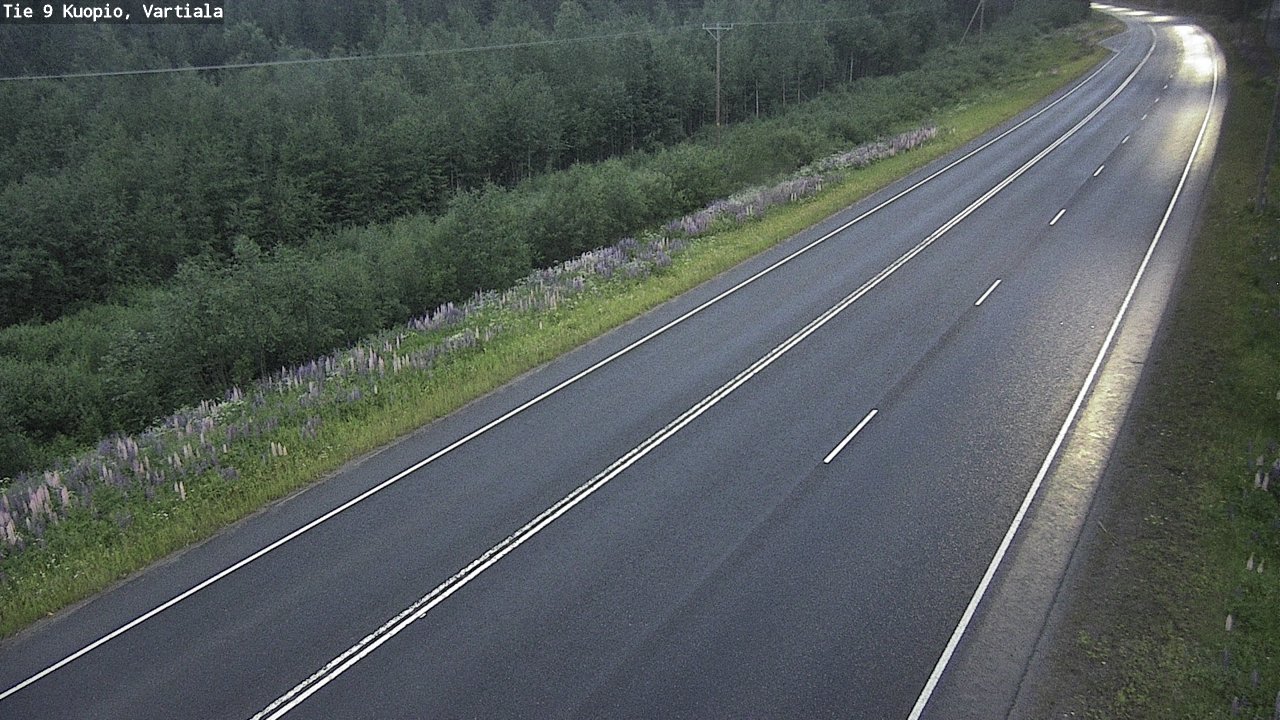 Weather Camera Image Road 9 Kuopio, Vartiala, Kuopio, Pohjois-Savo