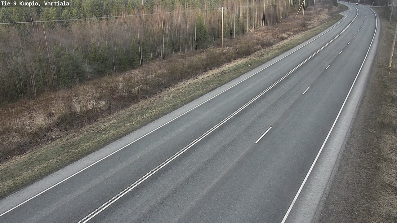 Weather Camera Image Road 9 Kuopio, Vartiala, Kuopio, Pohjois-Savo