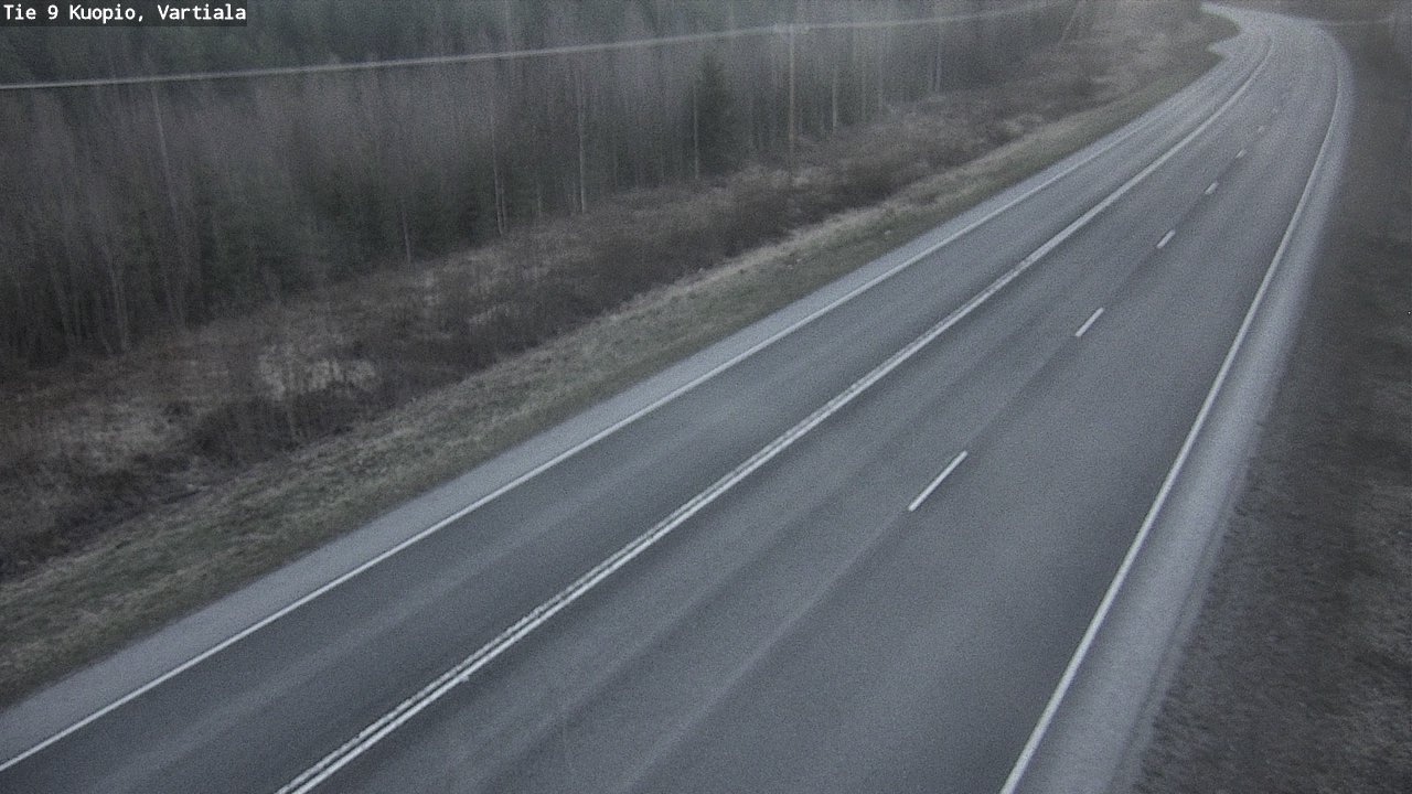 Weather Camera Image Väg 9 Kuopio, Vartiala, Kuopio, Pohjois-Savo