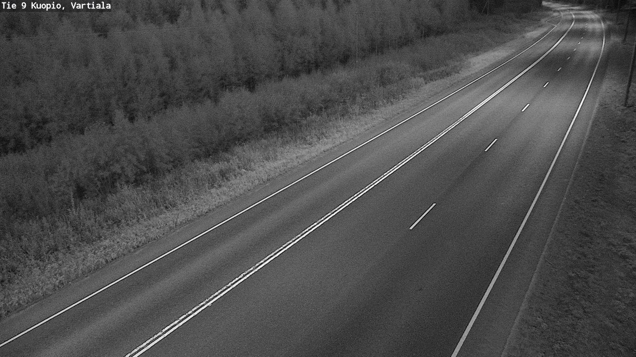Weather Camera Image Väg 9 Kuopio, Vartiala, Kuopio, Pohjois-Savo