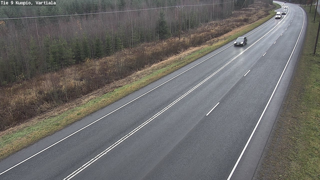 Weather Camera Image Väg 9 Kuopio, Vartiala, Kuopio, Pohjois-Savo