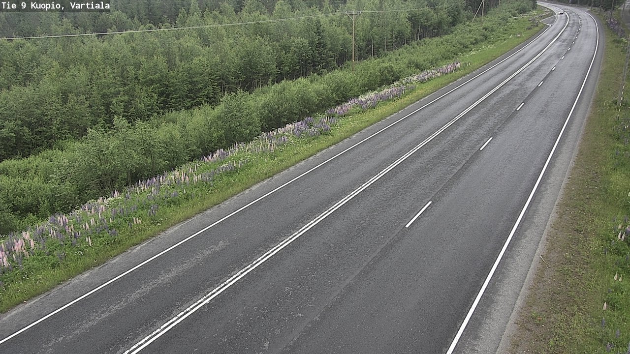 Weather Camera Image Road 9 Kuopio, Vartiala, Kuopio, Pohjois-Savo