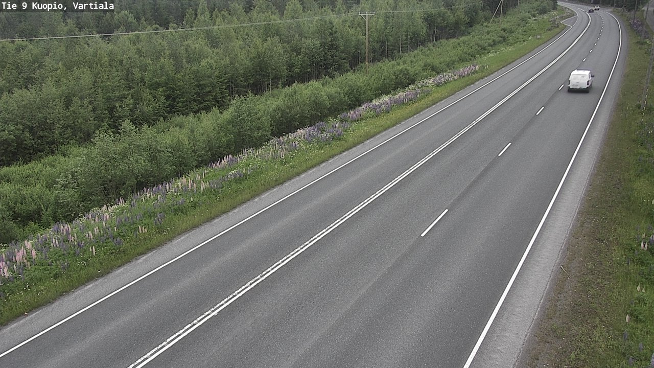Weather Camera Image Road 9 Kuopio, Vartiala, Kuopio, Pohjois-Savo