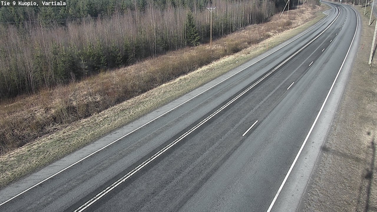Weather Camera Image Väg 9 Kuopio, Vartiala, Kuopio, Pohjois-Savo