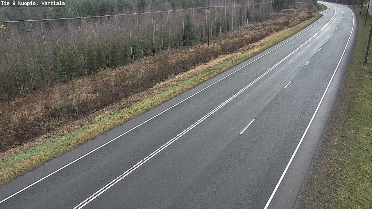 Weather Camera Image Väg 9 Kuopio, Vartiala, Kuopio, Pohjois-Savo