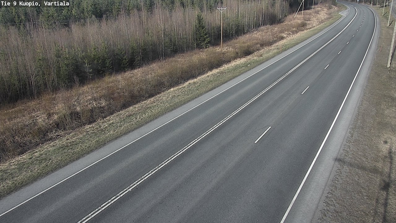 Weather Camera Image Road 9 Kuopio, Vartiala, Kuopio, Pohjois-Savo