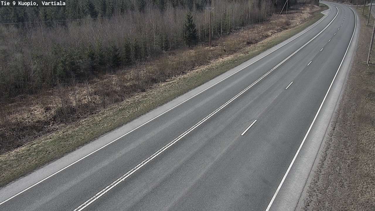 Weather Camera Image Road 9 Kuopio, Vartiala, Kuopio, Pohjois-Savo