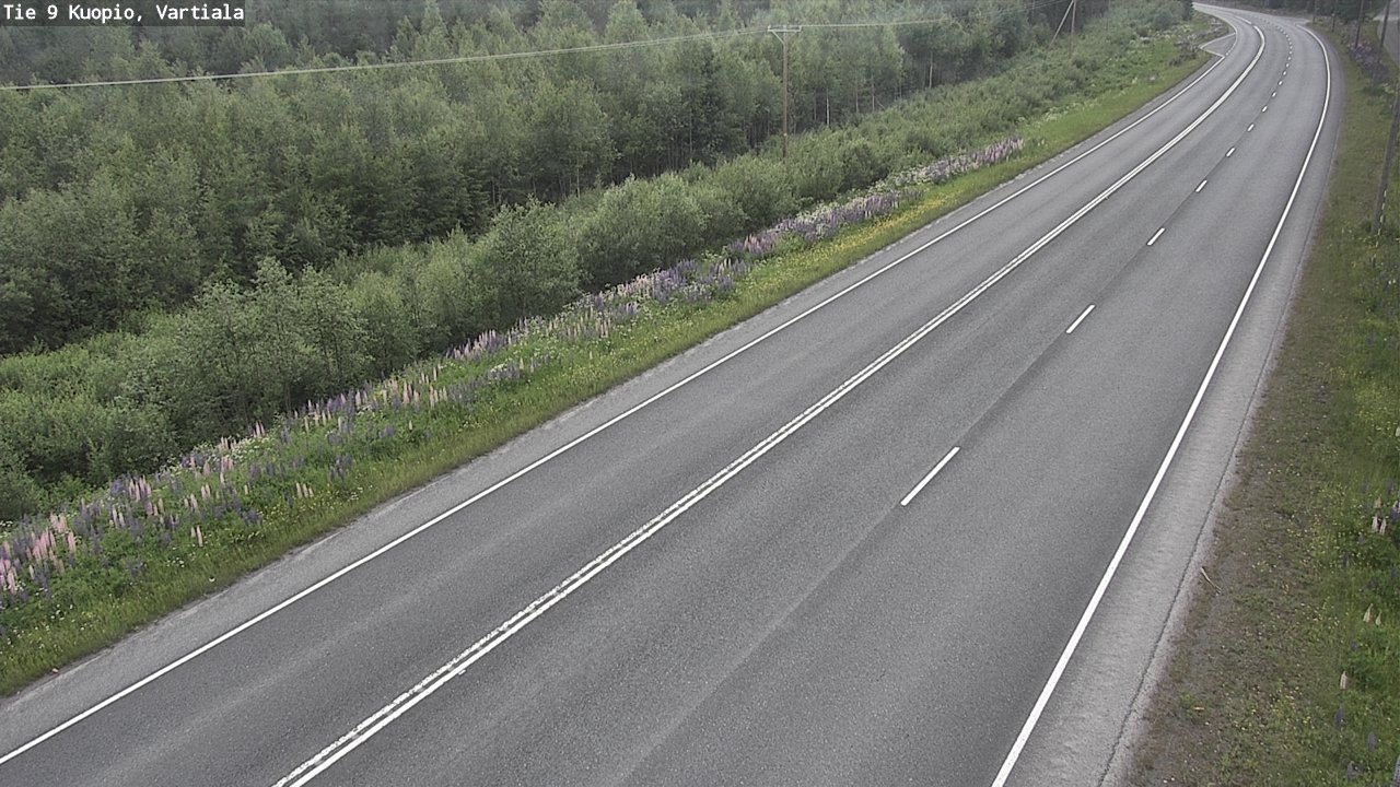 Weather Camera Image Road 9 Kuopio, Vartiala, Kuopio, Pohjois-Savo