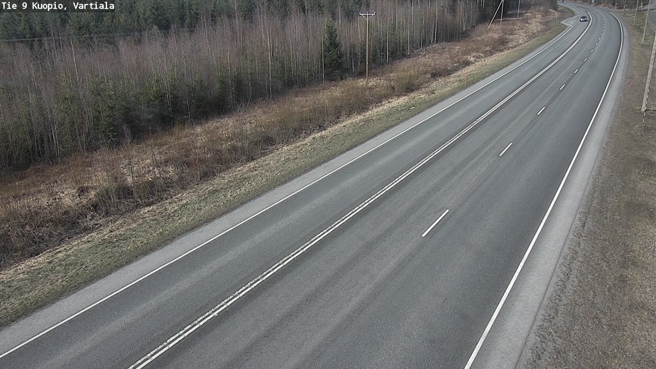 Weather Camera Image Väg 9 Kuopio, Vartiala, Kuopio, Pohjois-Savo