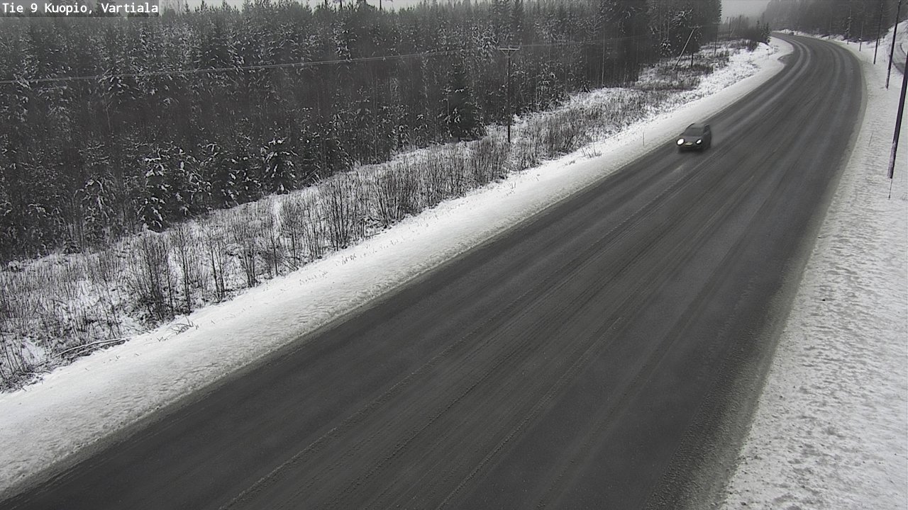 Weather Camera Image Road 9 Kuopio, Vartiala, Kuopio, Pohjois-Savo