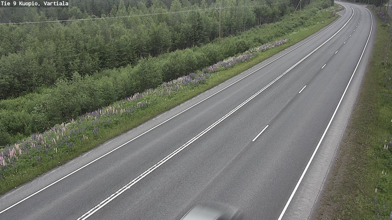 Weather Camera Image Road 9 Kuopio, Vartiala, Kuopio, Pohjois-Savo