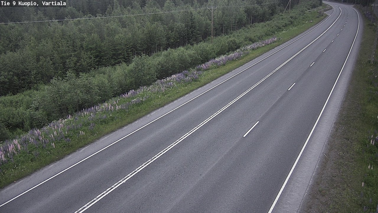 Weather Camera Image Road 9 Kuopio, Vartiala, Kuopio, Pohjois-Savo