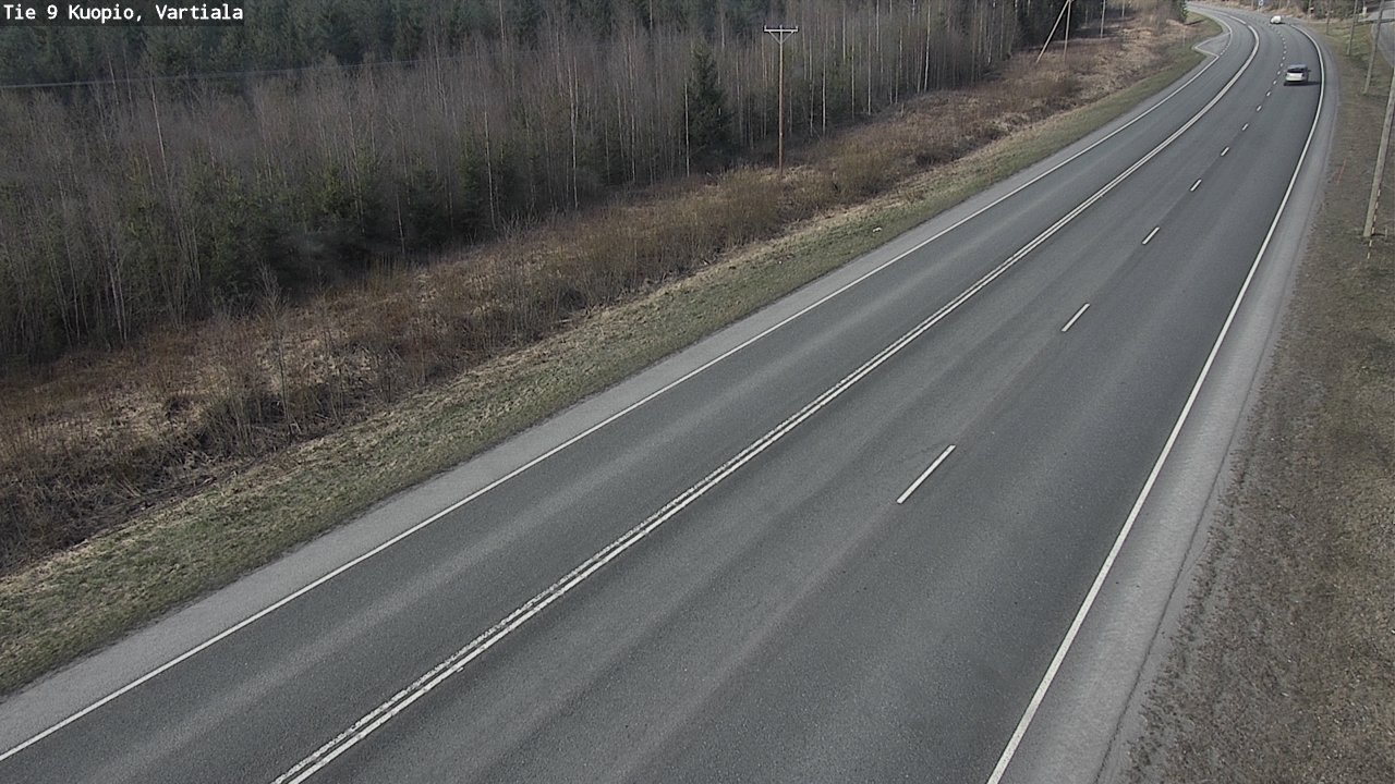 Weather Camera Image Road 9 Kuopio, Vartiala, Kuopio, Pohjois-Savo
