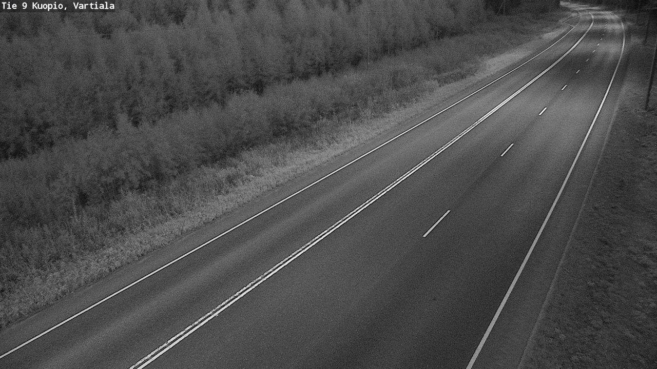Weather Camera Image Väg 9 Kuopio, Vartiala, Kuopio, Pohjois-Savo