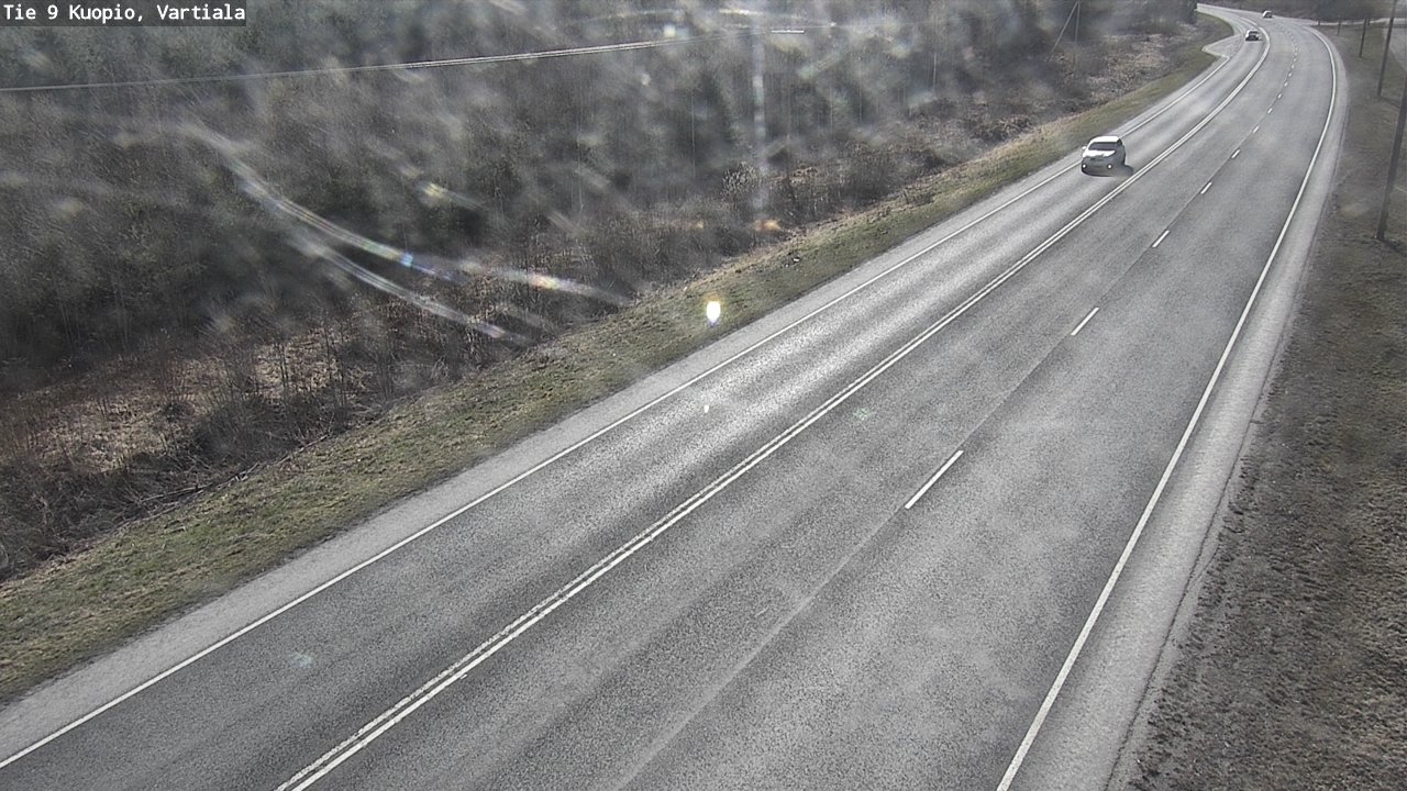 Weather Camera Image Väg 9 Kuopio, Vartiala, Kuopio, Pohjois-Savo