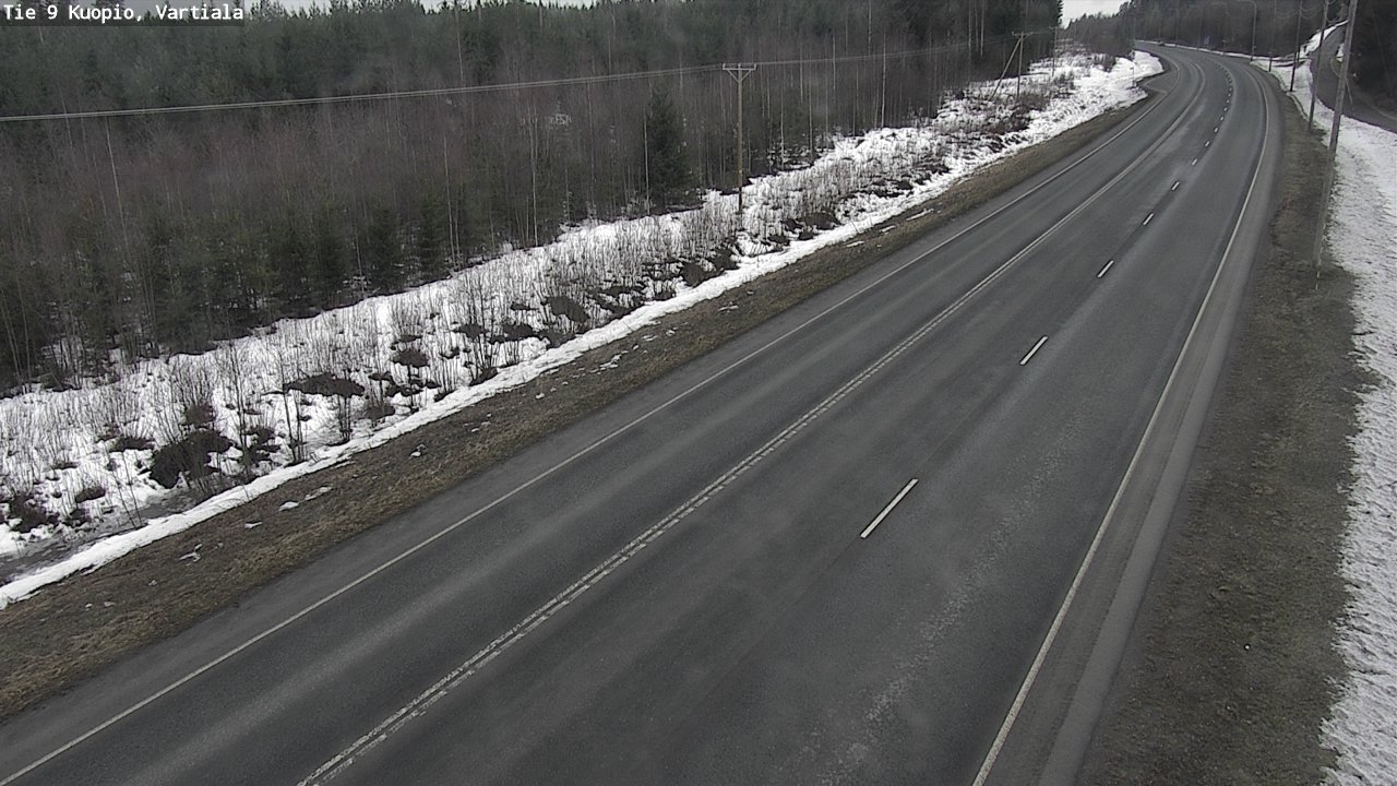 Kelikamerat Kuva Tie 9 Kuopio, Vartiala, Kuopio, Pohjois-Savo