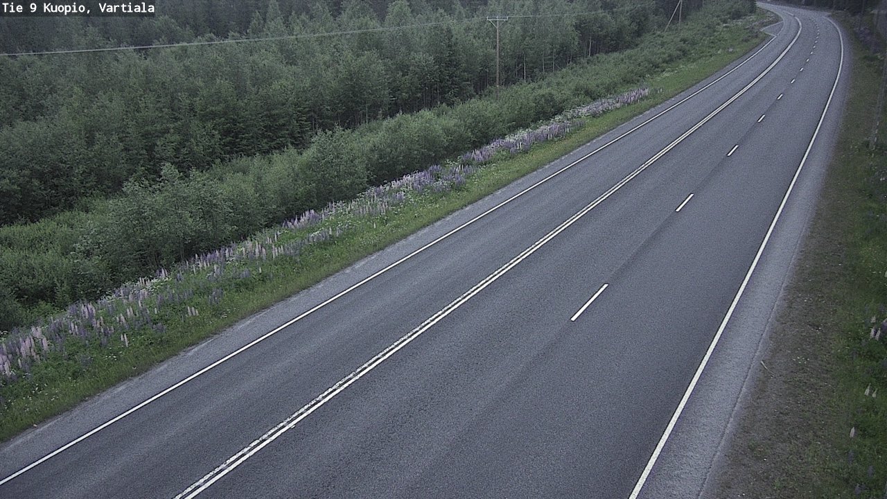 Weather Camera Image Road 9 Kuopio, Vartiala, Kuopio, Pohjois-Savo