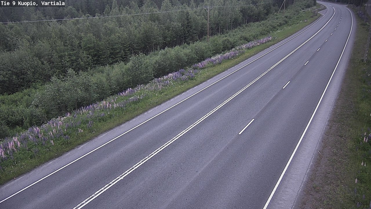 Weather Camera Image Road 9 Kuopio, Vartiala, Kuopio, Pohjois-Savo