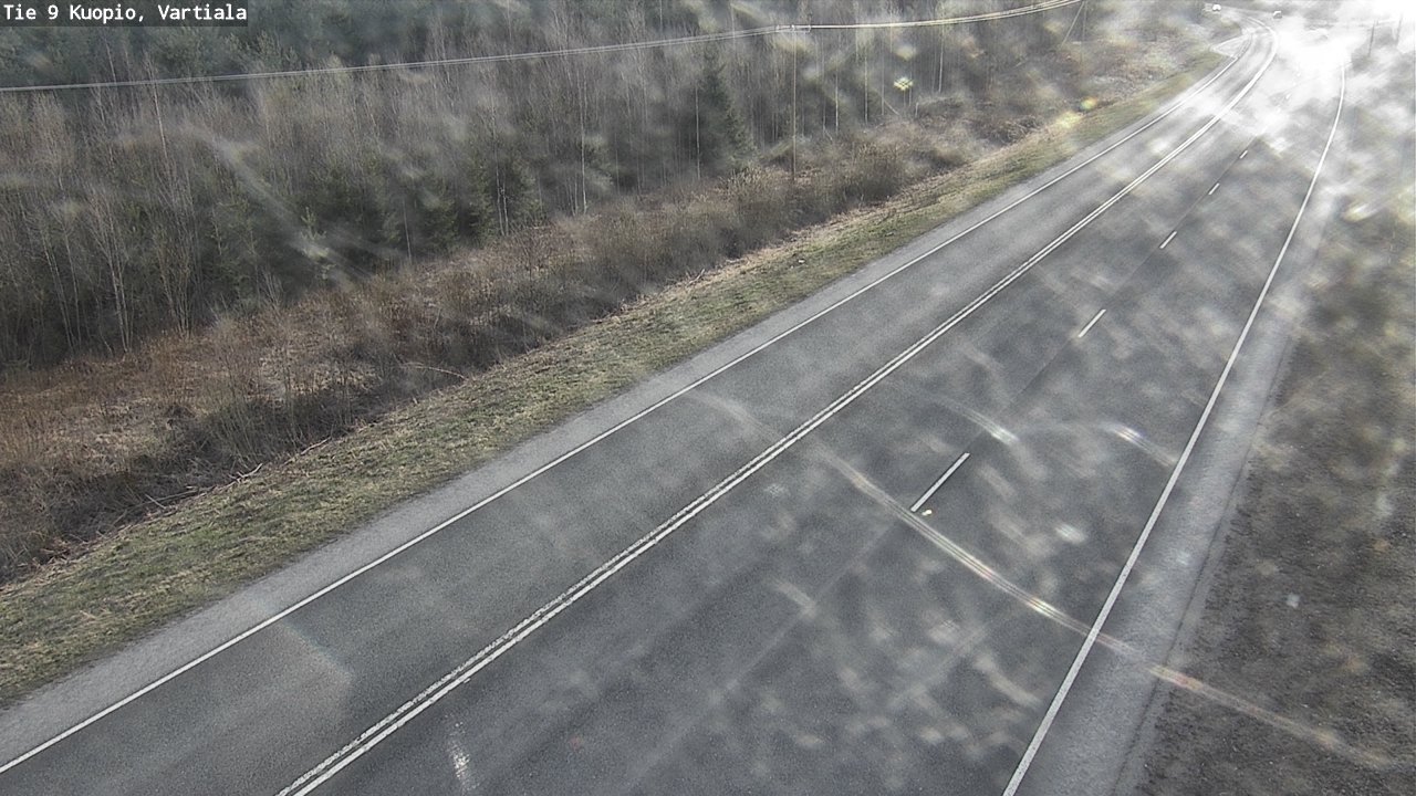 Weather Camera Image Väg 9 Kuopio, Vartiala, Kuopio, Pohjois-Savo