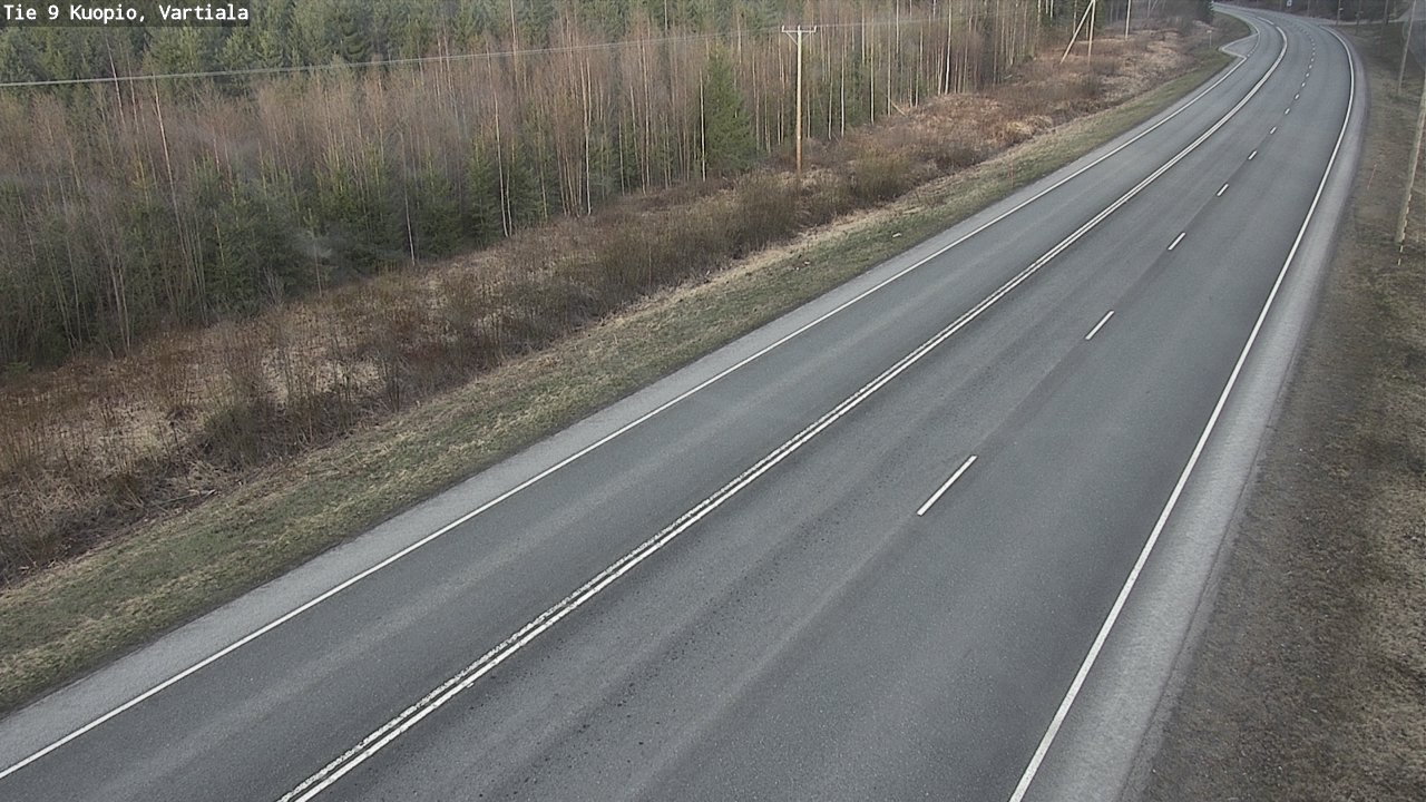 Weather Camera Image Road 9 Kuopio, Vartiala, Kuopio, Pohjois-Savo