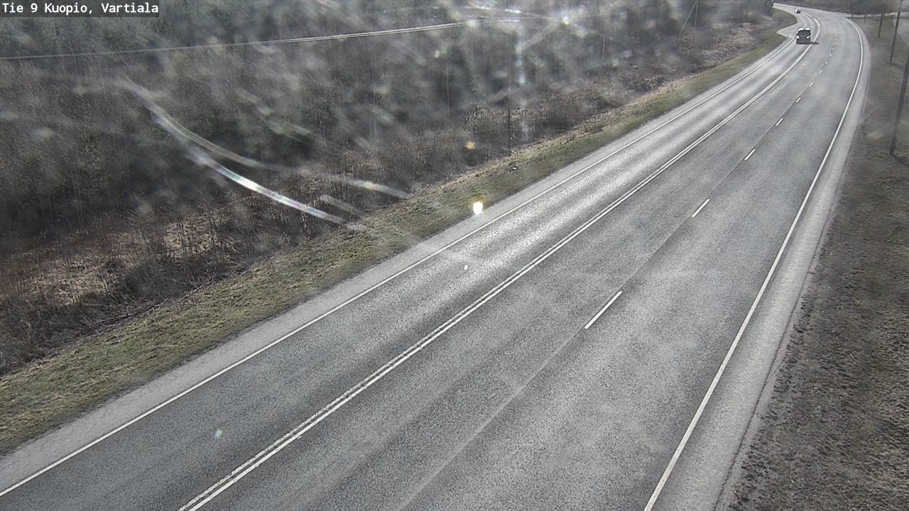 Weather Camera Image Väg 9 Kuopio, Vartiala, Kuopio, Pohjois-Savo