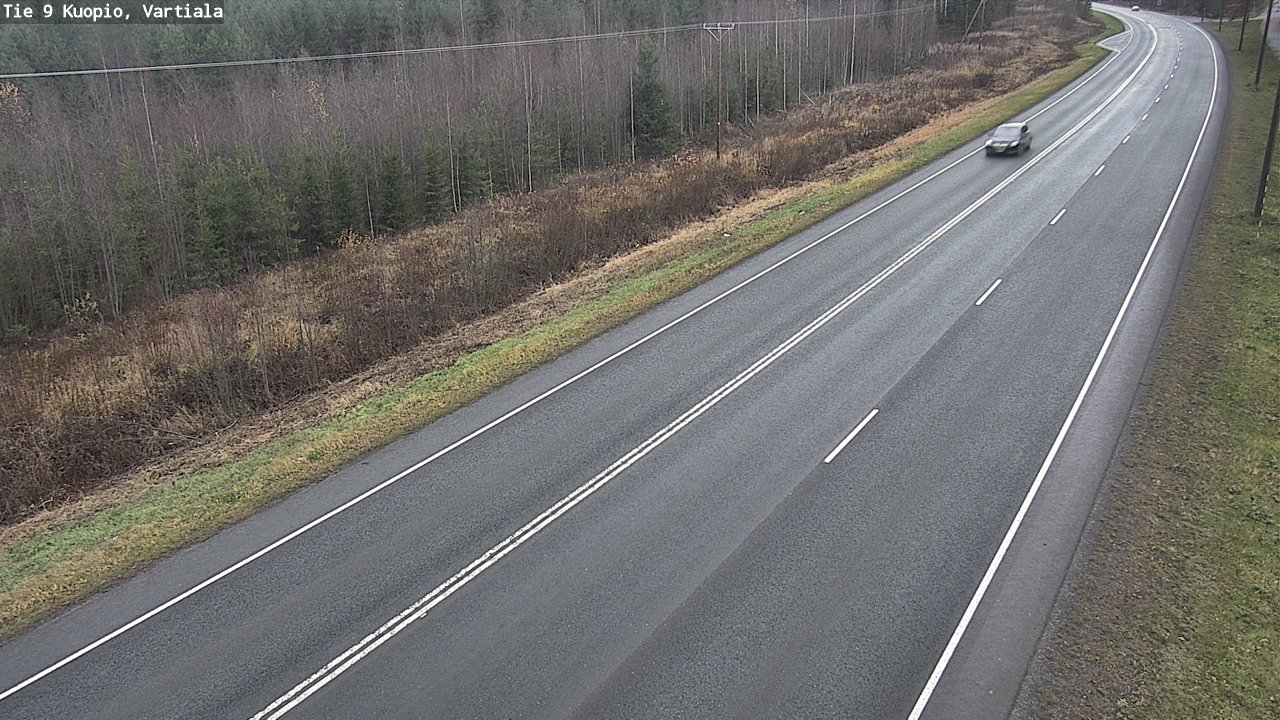 Weather Camera Image Väg 9 Kuopio, Vartiala, Kuopio, Pohjois-Savo