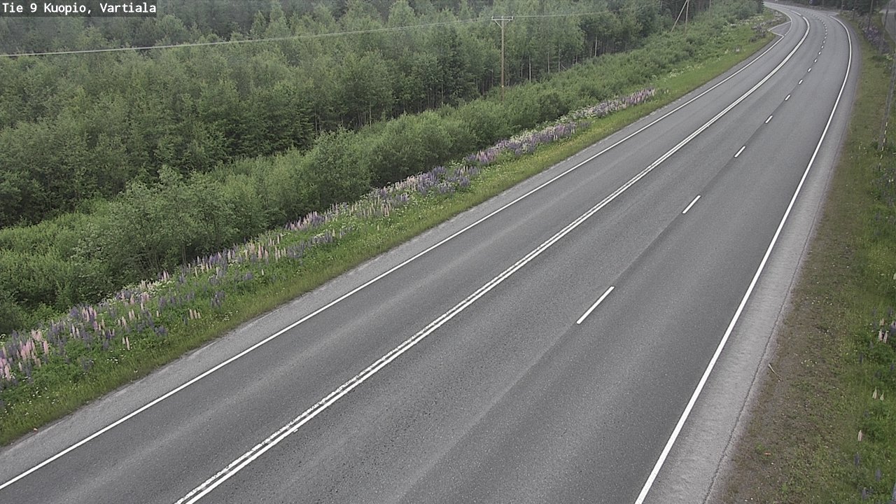 Weather Camera Image Road 9 Kuopio, Vartiala, Kuopio, Pohjois-Savo