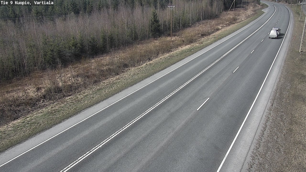 Weather Camera Image Road 9 Kuopio, Vartiala, Kuopio, Pohjois-Savo