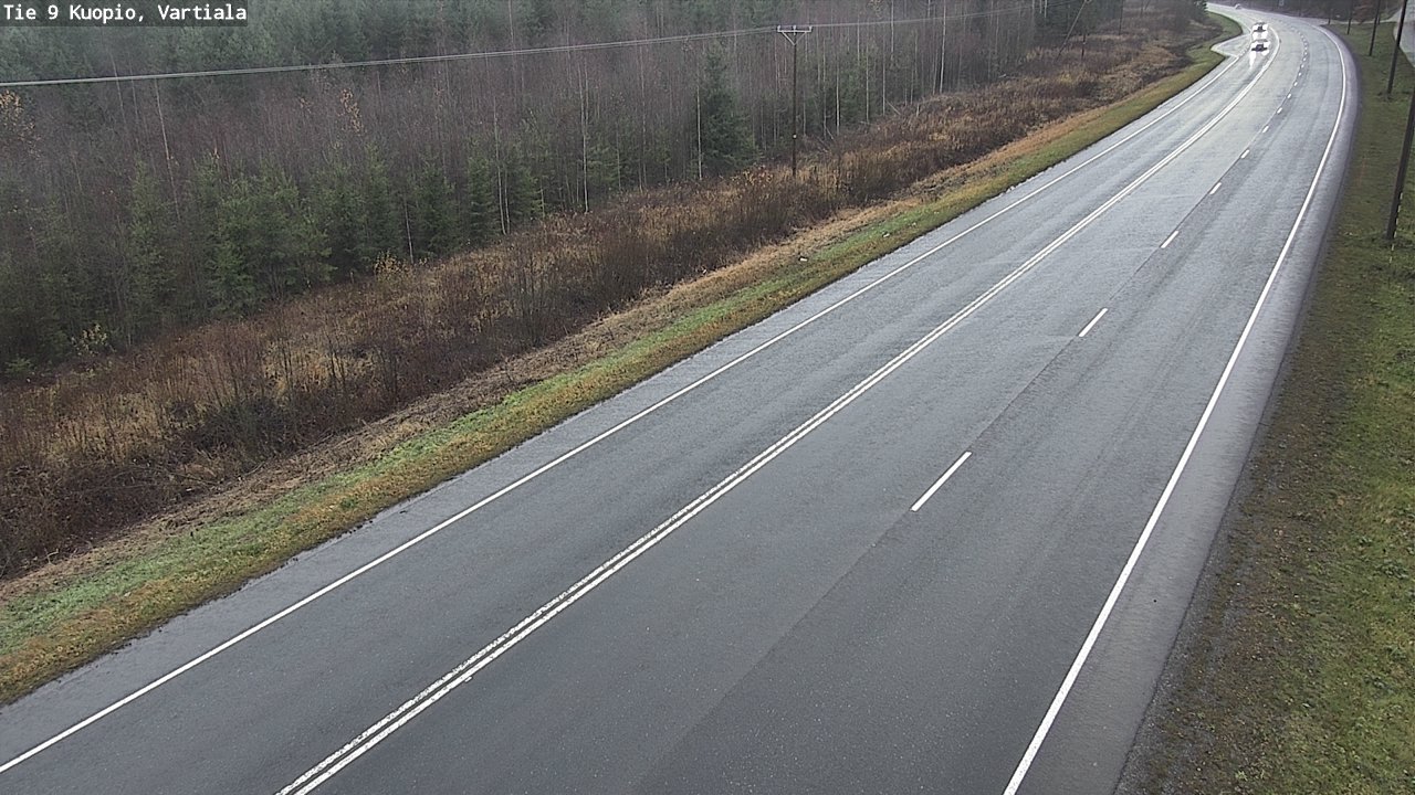 Weather Camera Image Väg 9 Kuopio, Vartiala, Kuopio, Pohjois-Savo