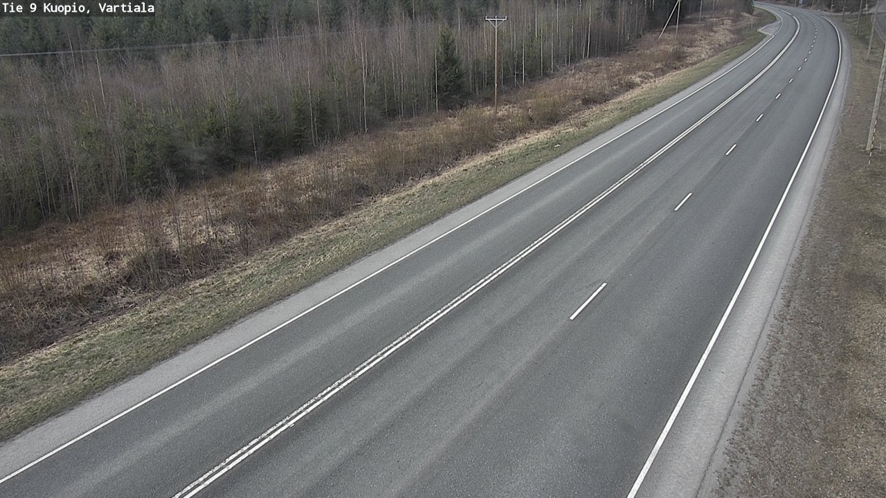 Weather Camera Image Road 9 Kuopio, Vartiala, Kuopio, Pohjois-Savo