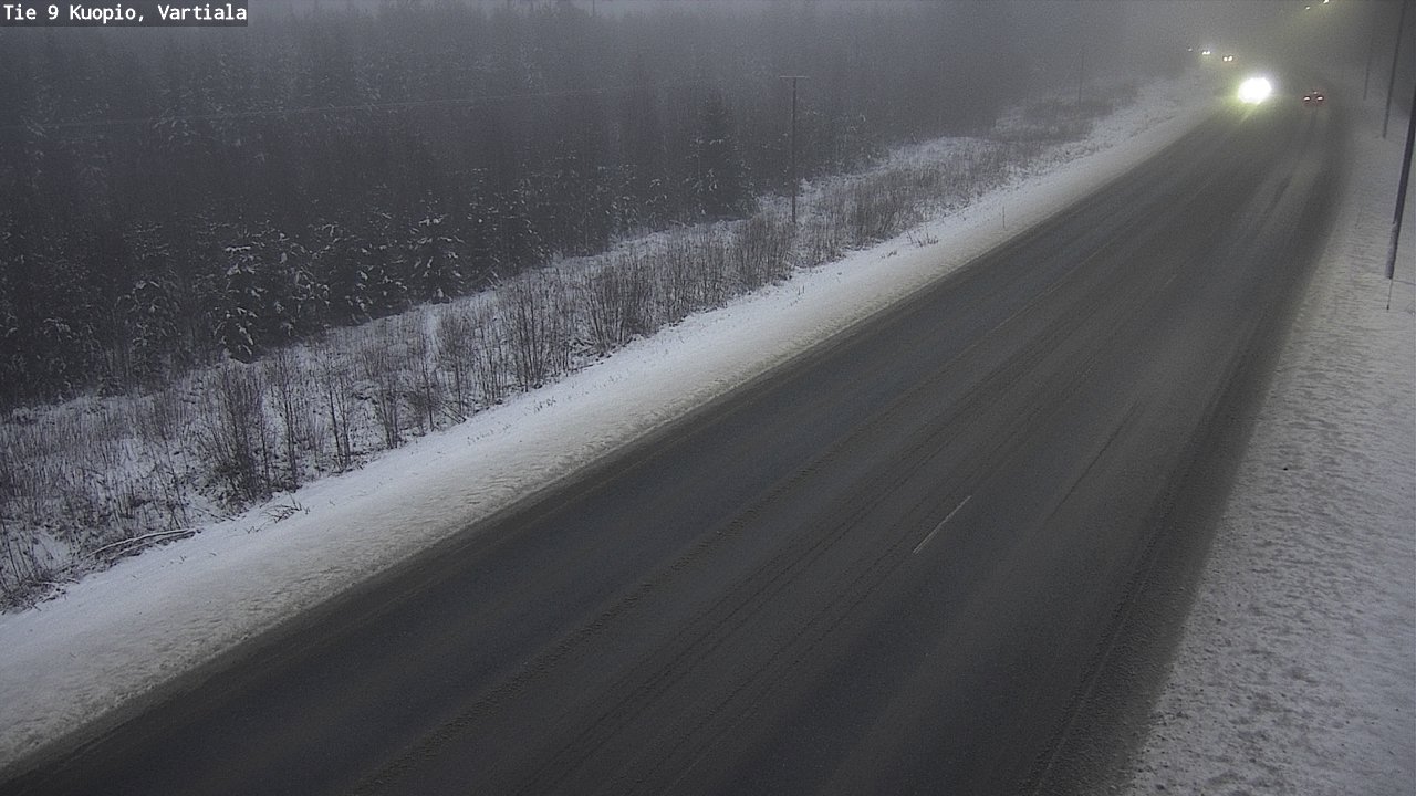 Weather Camera Image Road 9 Kuopio, Vartiala, Kuopio, Pohjois-Savo