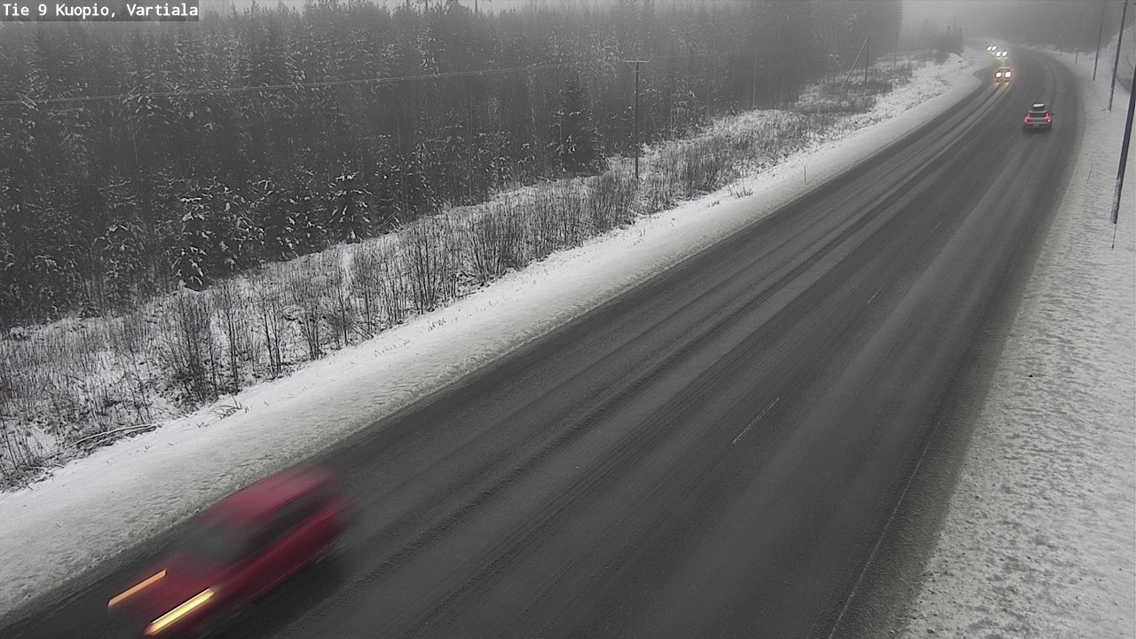 Weather Camera Image Road 9 Kuopio, Vartiala, Kuopio, Pohjois-Savo