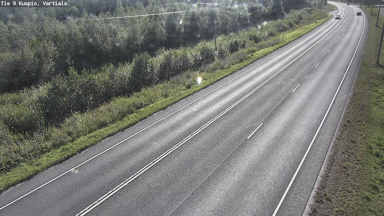 Weather Camera Image Väg 9 Kuopio, Vartiala, Kuopio, Pohjois-Savo