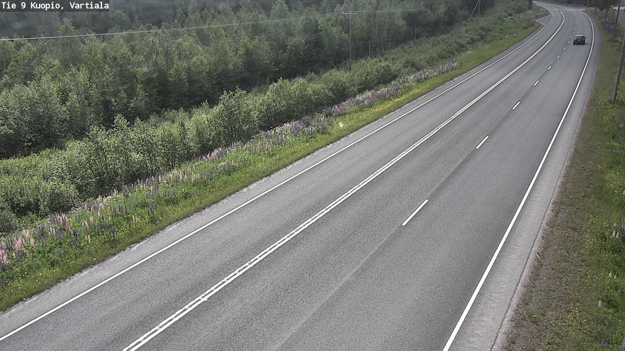 Weather Camera Image Road 9 Kuopio, Vartiala, Kuopio, Pohjois-Savo