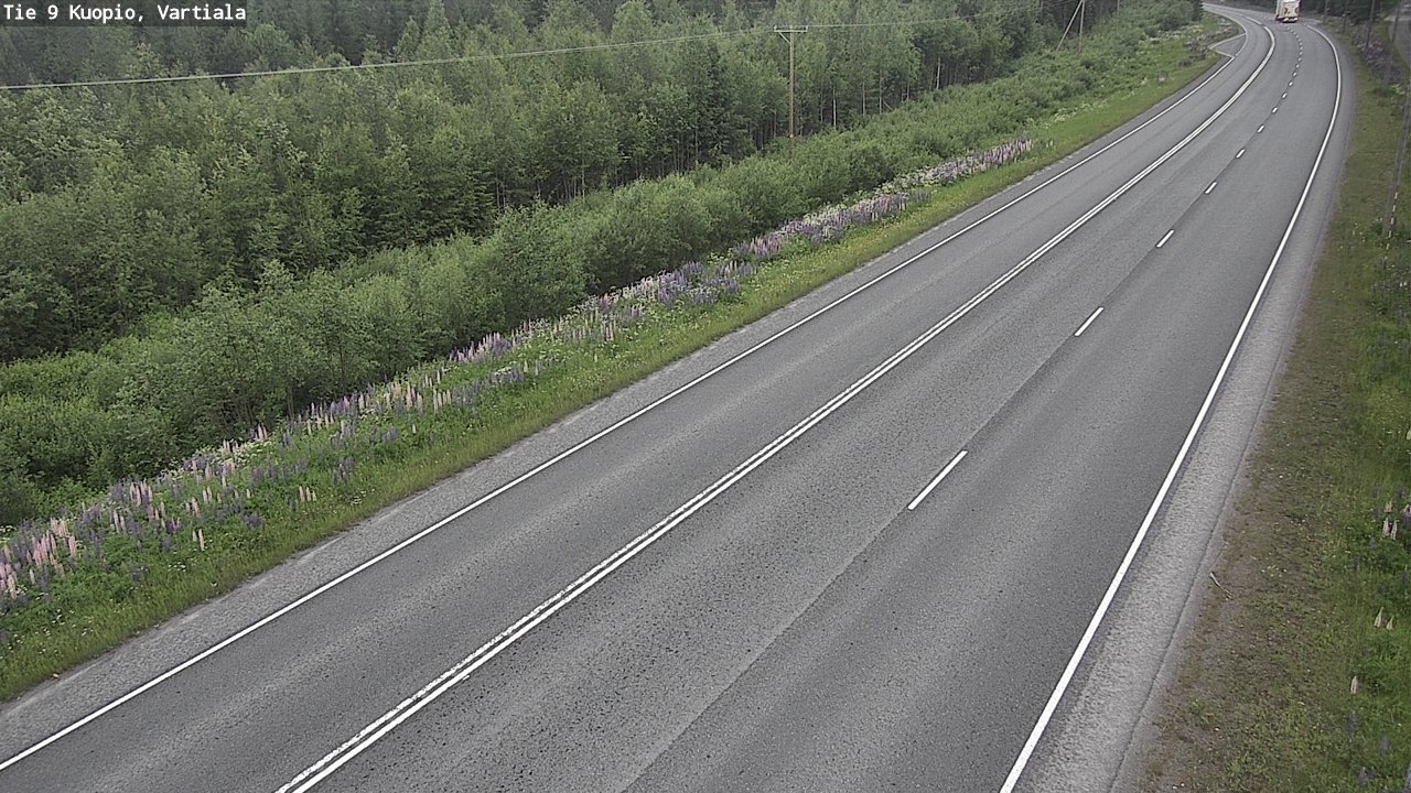 Weather Camera Image Road 9 Kuopio, Vartiala, Kuopio, Pohjois-Savo