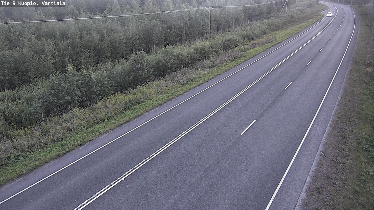 Weather Camera Image Väg 9 Kuopio, Vartiala, Kuopio, Pohjois-Savo