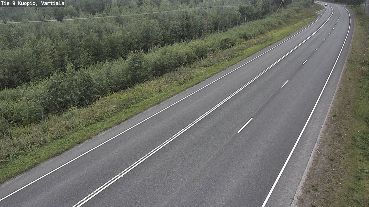 Kelikamerat Kuva Tie 9 Kuopio, Vartiala, Kuopio, Pohjois-Savo