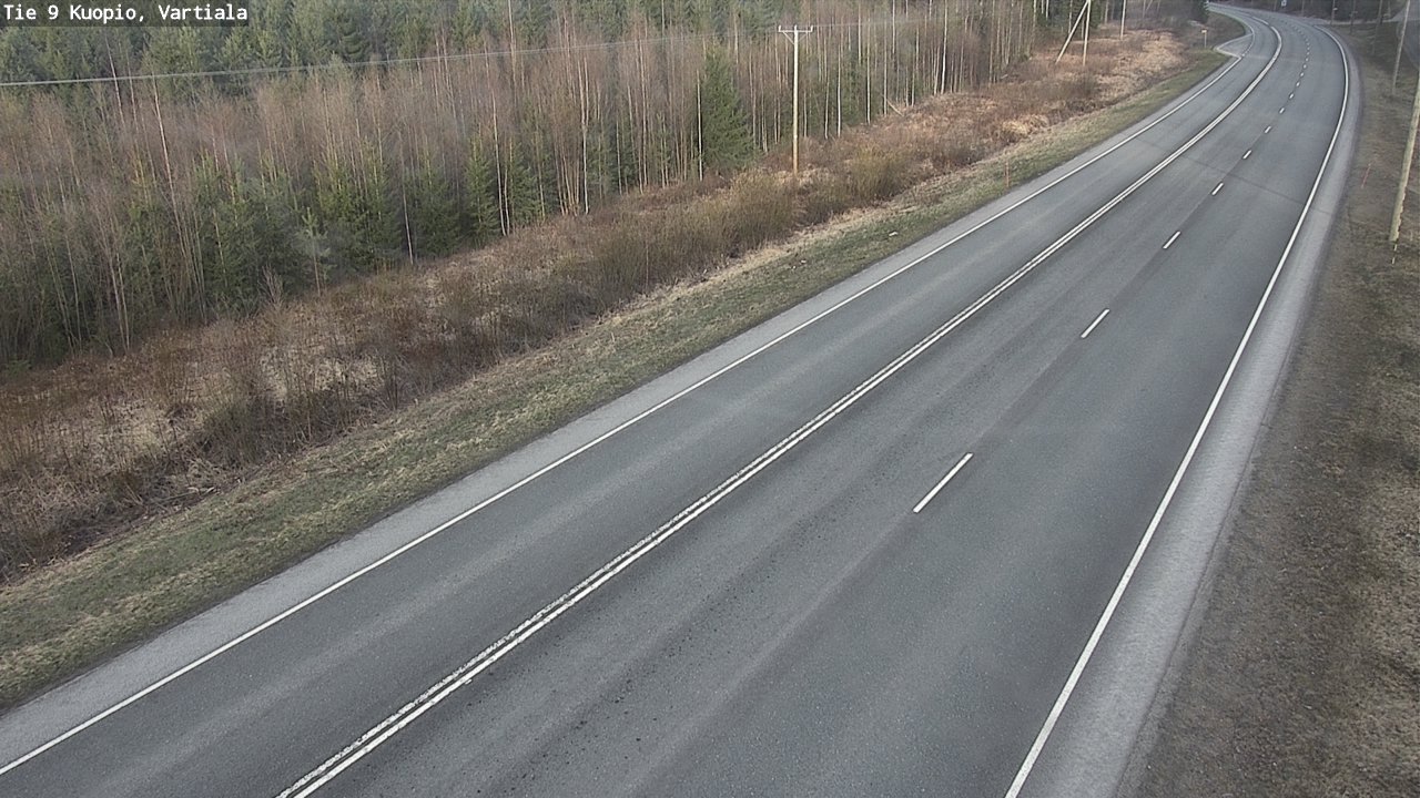 Weather Camera Image Road 9 Kuopio, Vartiala, Kuopio, Pohjois-Savo