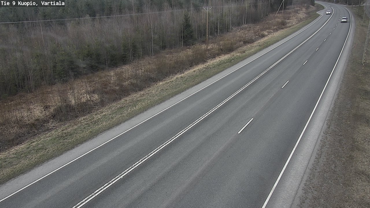 Weather Camera Image Road 9 Kuopio, Vartiala, Kuopio, Pohjois-Savo