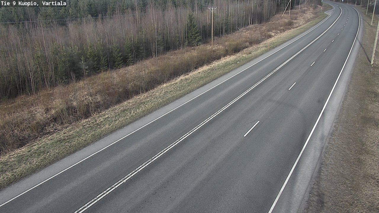 Weather Camera Image Road 9 Kuopio, Vartiala, Kuopio, Pohjois-Savo
