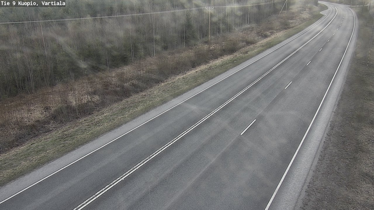 Weather Camera Image Väg 9 Kuopio, Vartiala, Kuopio, Pohjois-Savo