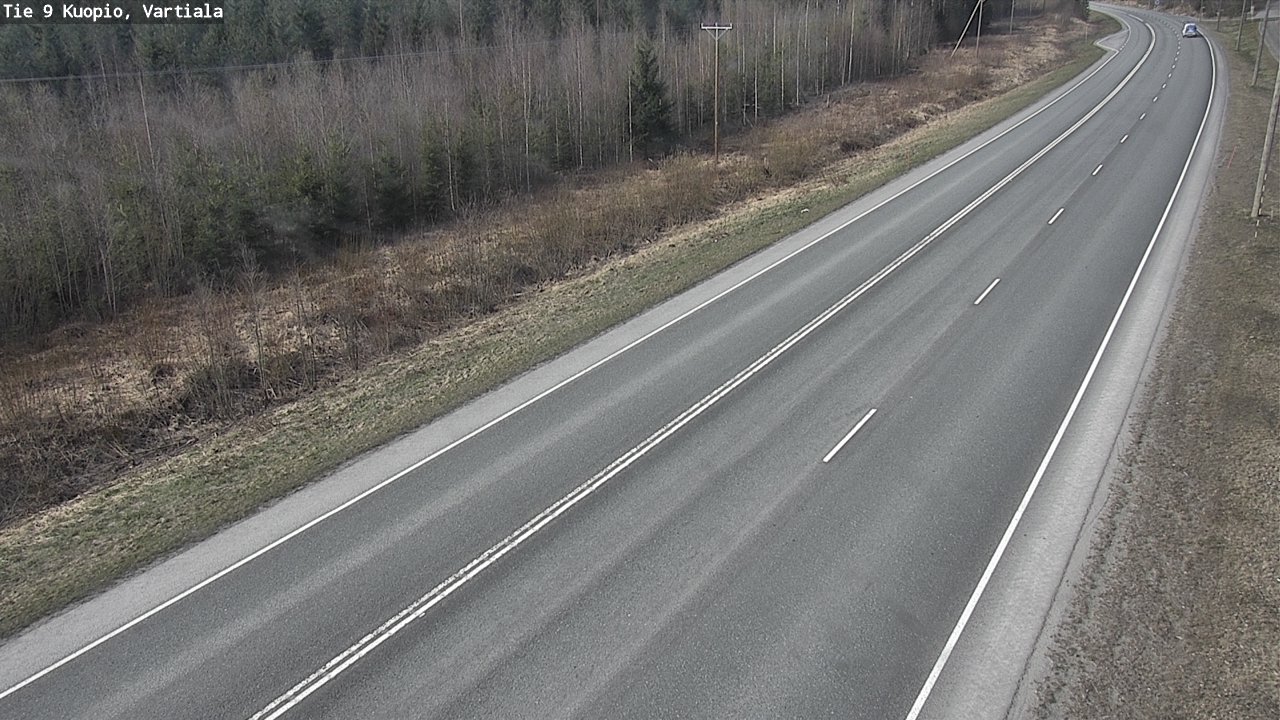Weather Camera Image Road 9 Kuopio, Vartiala, Kuopio, Pohjois-Savo