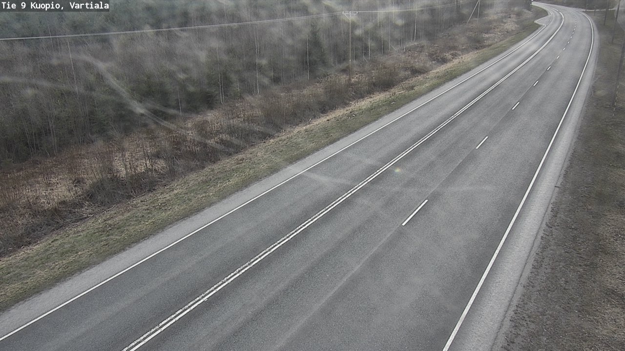 Weather Camera Image Väg 9 Kuopio, Vartiala, Kuopio, Pohjois-Savo