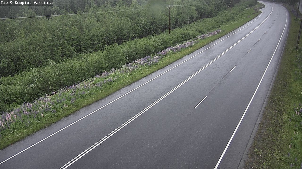 Kelikamerat Kuva Tie 9 Kuopio, Vartiala, Kuopio, Pohjois-Savo