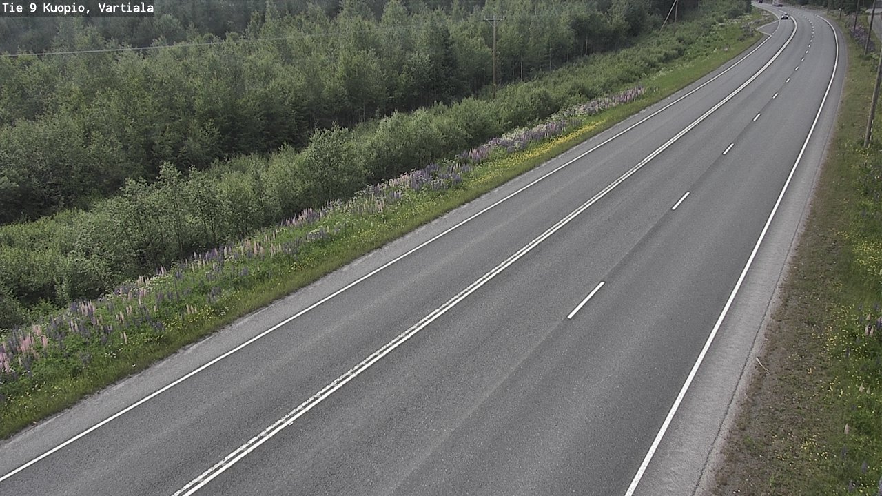 Weather Camera Image Road 9 Kuopio, Vartiala, Kuopio, Pohjois-Savo