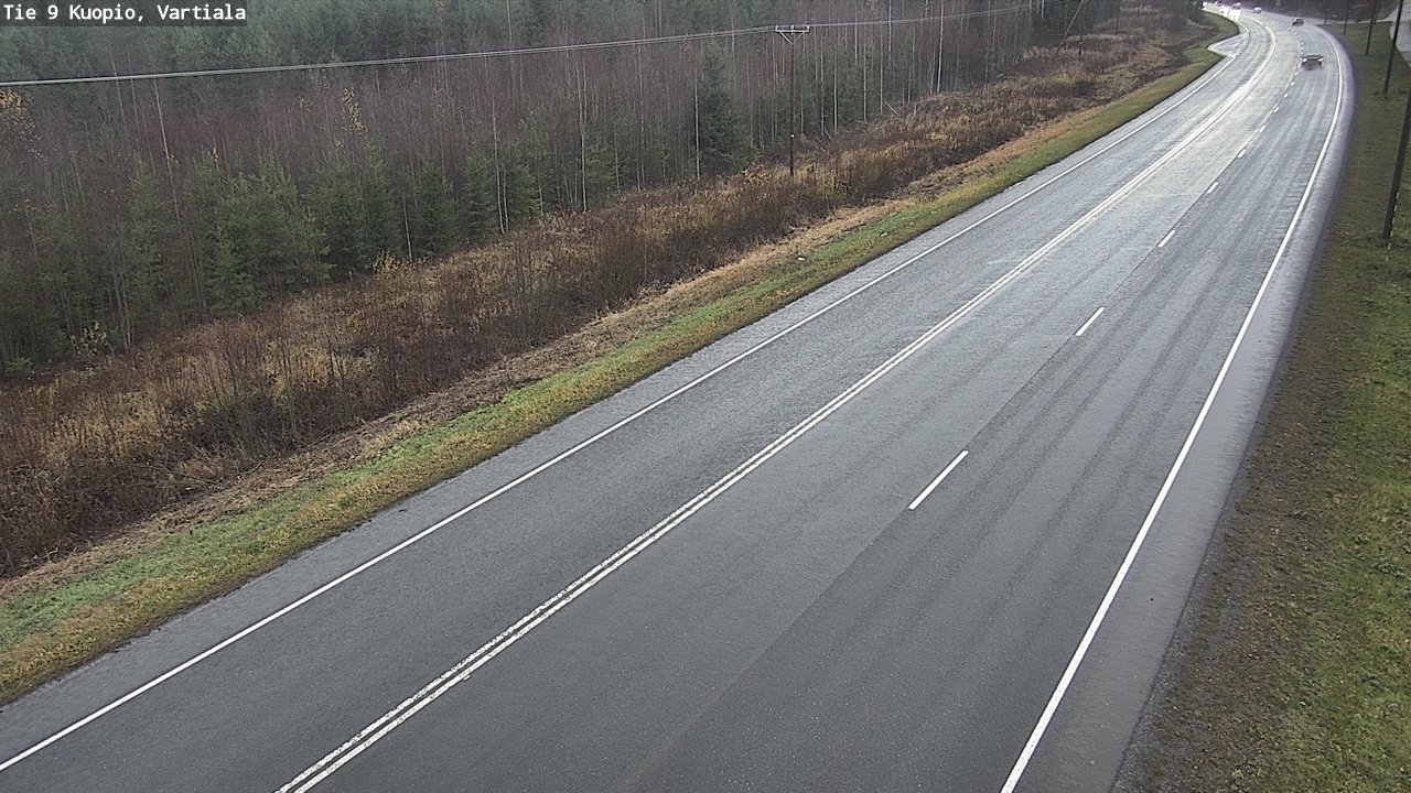 Weather Camera Image Väg 9 Kuopio, Vartiala, Kuopio, Pohjois-Savo