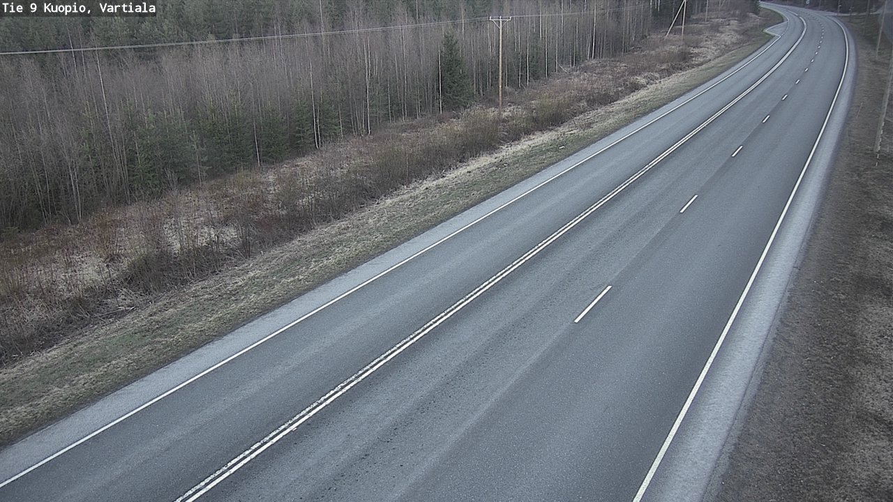 Weather Camera Image Road 9 Kuopio, Vartiala, Kuopio, Pohjois-Savo