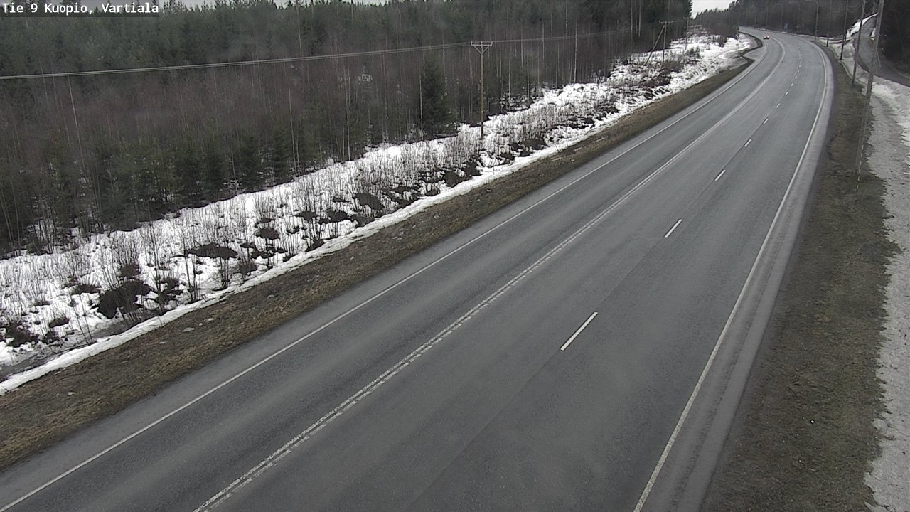 Weather Camera Image Road 9 Kuopio, Vartiala, Kuopio, Pohjois-Savo