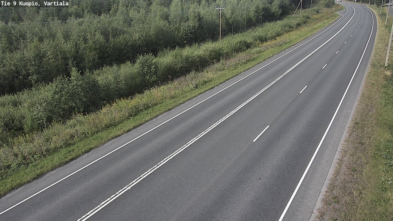 Kelikamerat Kuva Tie 9 Kuopio, Vartiala, Kuopio, Pohjois-Savo