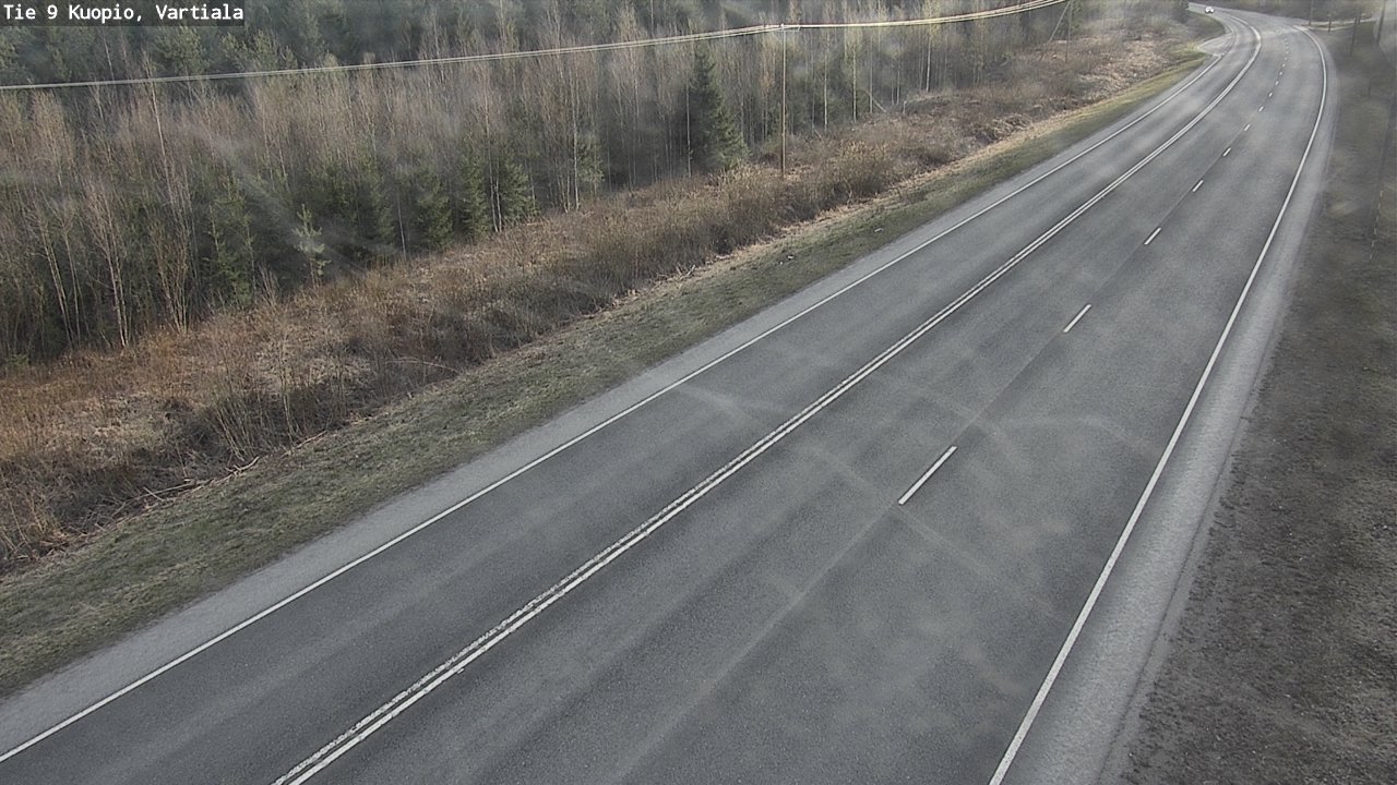 Weather Camera Image Väg 9 Kuopio, Vartiala, Kuopio, Pohjois-Savo